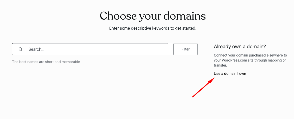 Domain already own