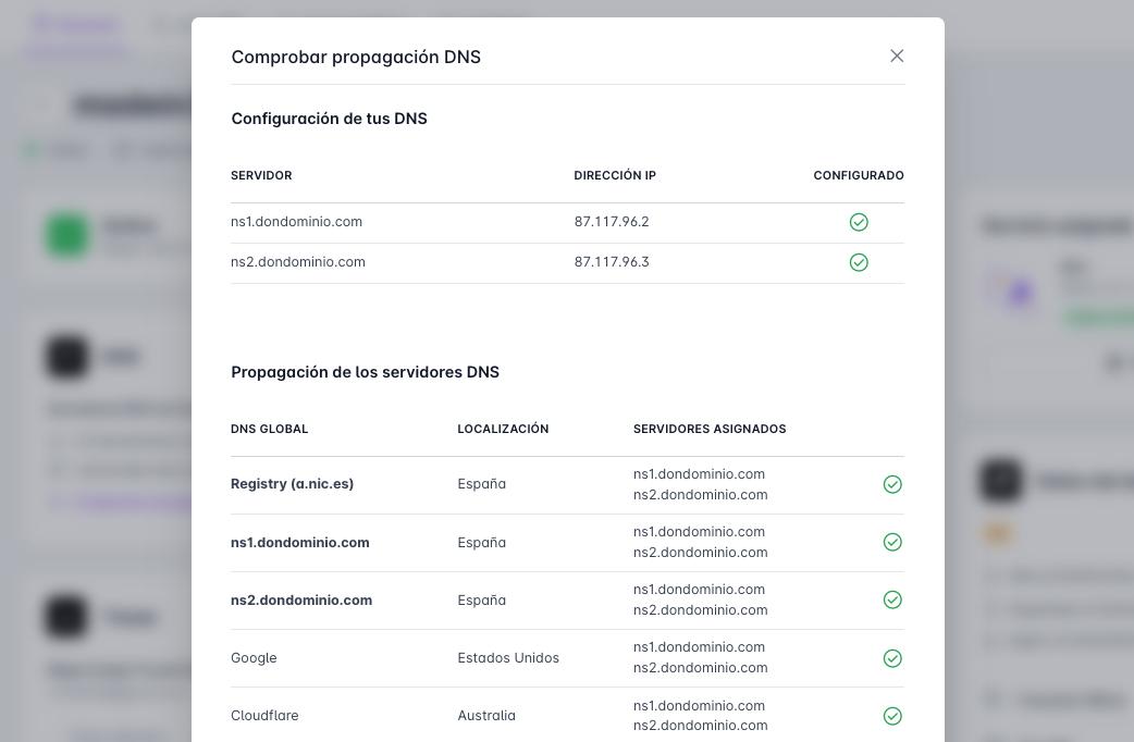 Lista de servidores DNS