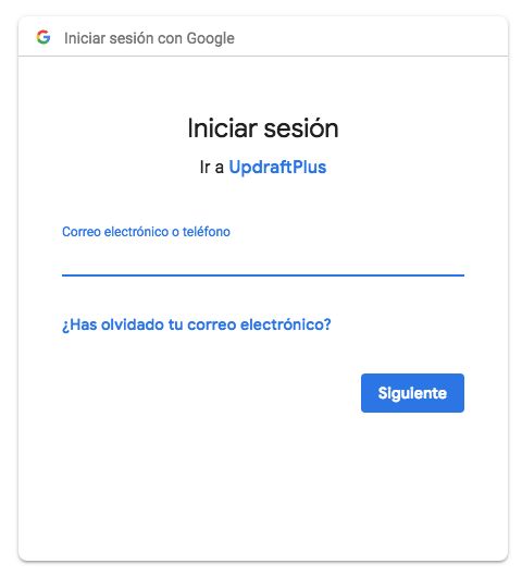 panel login google